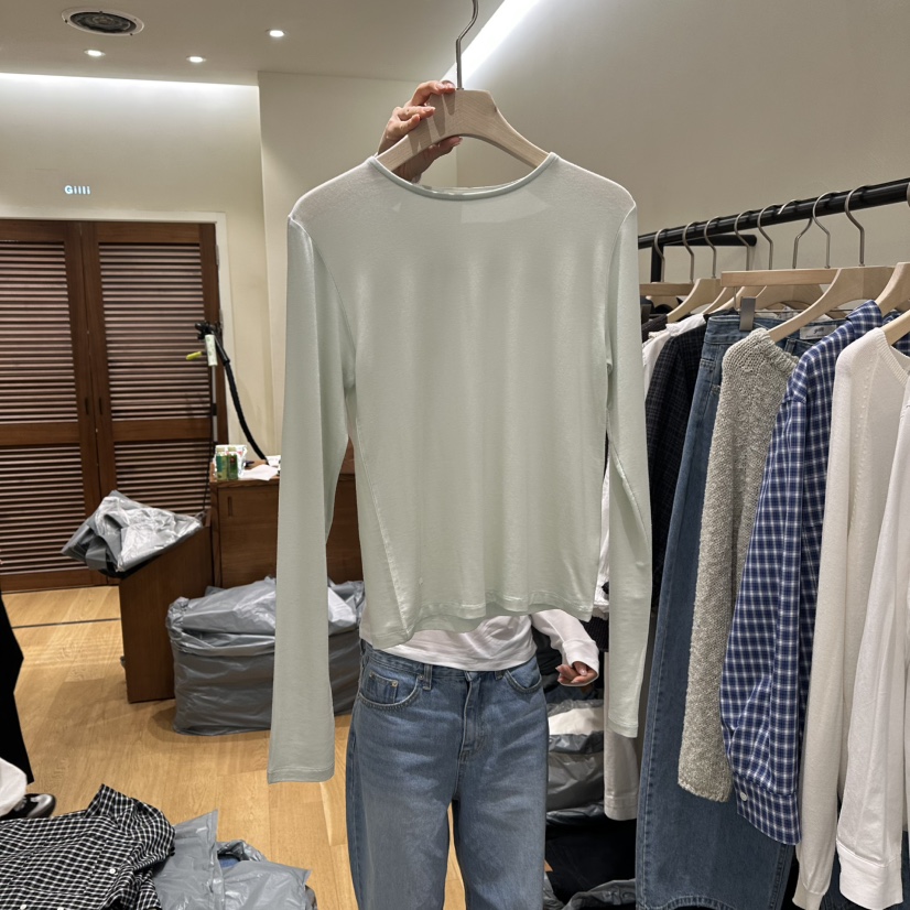 GILLI韓國東大門直郵女士新品推薦人氣職業26春夏長袖T恤GILLI長袖T恤圖色1