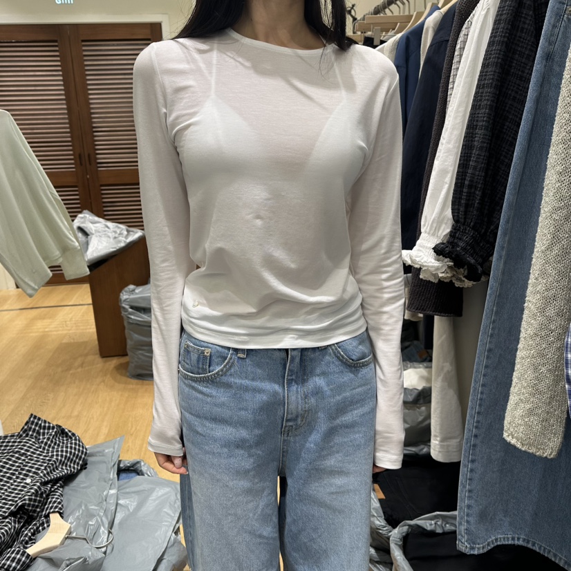 GILLI韓國東大門直郵女士新品推薦人氣職業26春夏長袖T恤GILLI長袖T恤圖色2