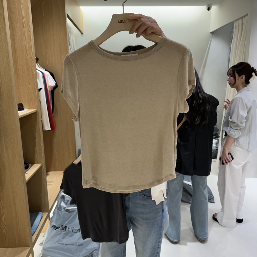 MILLIF東大門直郵女士新品休閑推薦真品26春夏熱賣T恤羊毛MILLIFT恤圖色2
