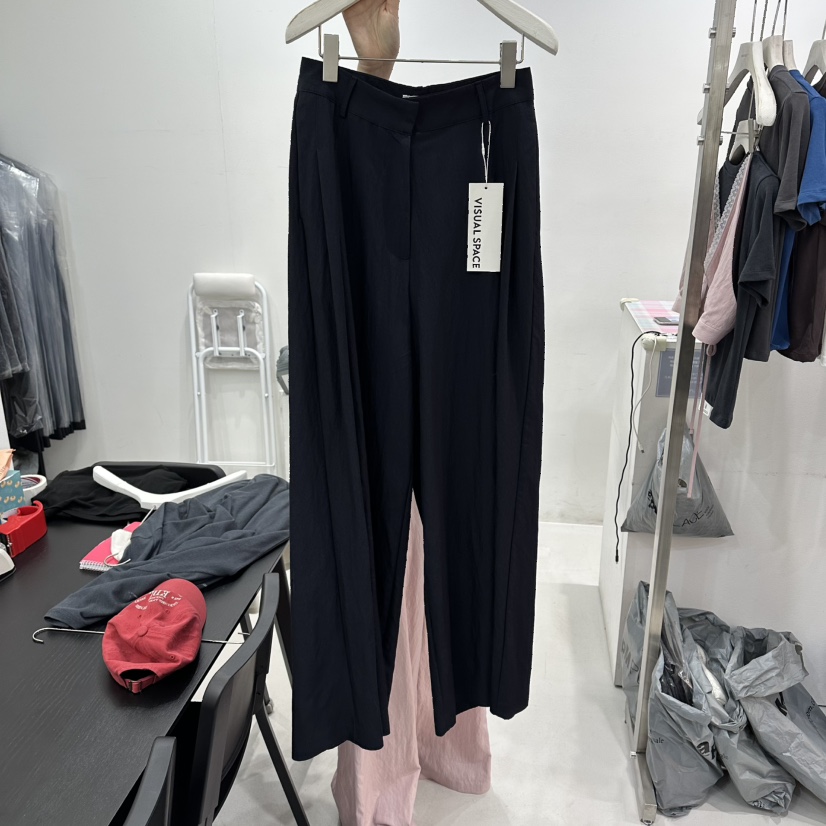 VISUAL SPACE/PAGE92/FLEISCHER韓國直郵實拍女士新品職業休閑褲闊腿褲VISUAL SPACE/PAGE92/FLEISCHER休閑褲圖色2