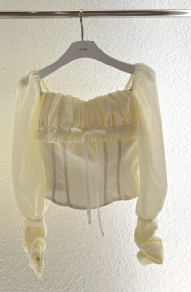 TYCHE韓國直郵女士新款休閑職業26春夏真品人氣襯衫蕾絲衫TYCHE襯衫/蕾絲衫圖色2