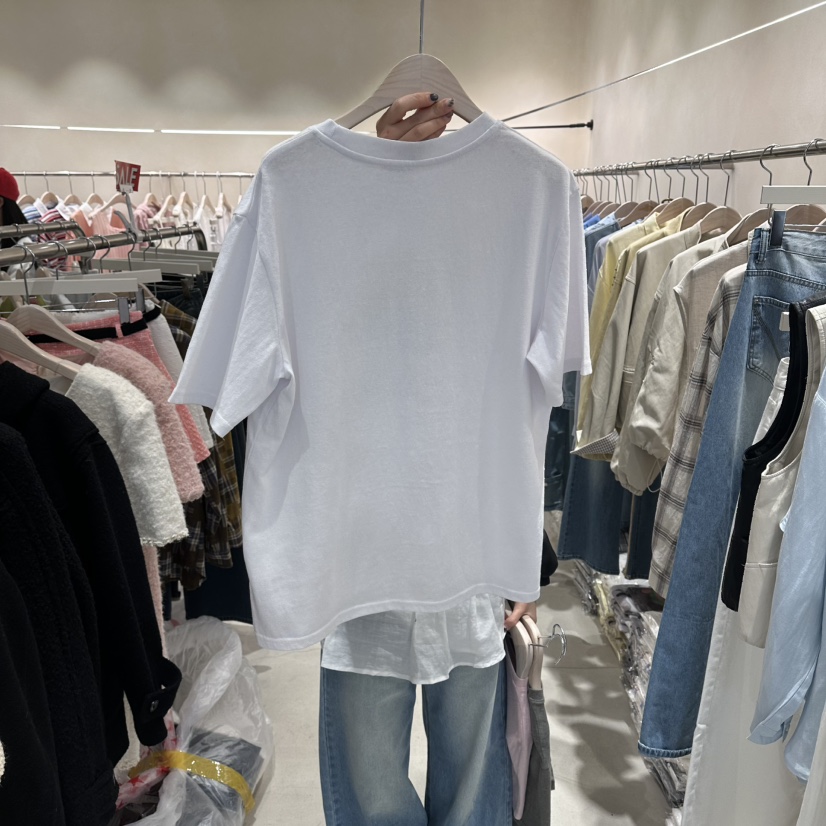 Color B韓國代購女裝新品時尚熱賣26春夏休閑職業人氣T恤Color BT恤