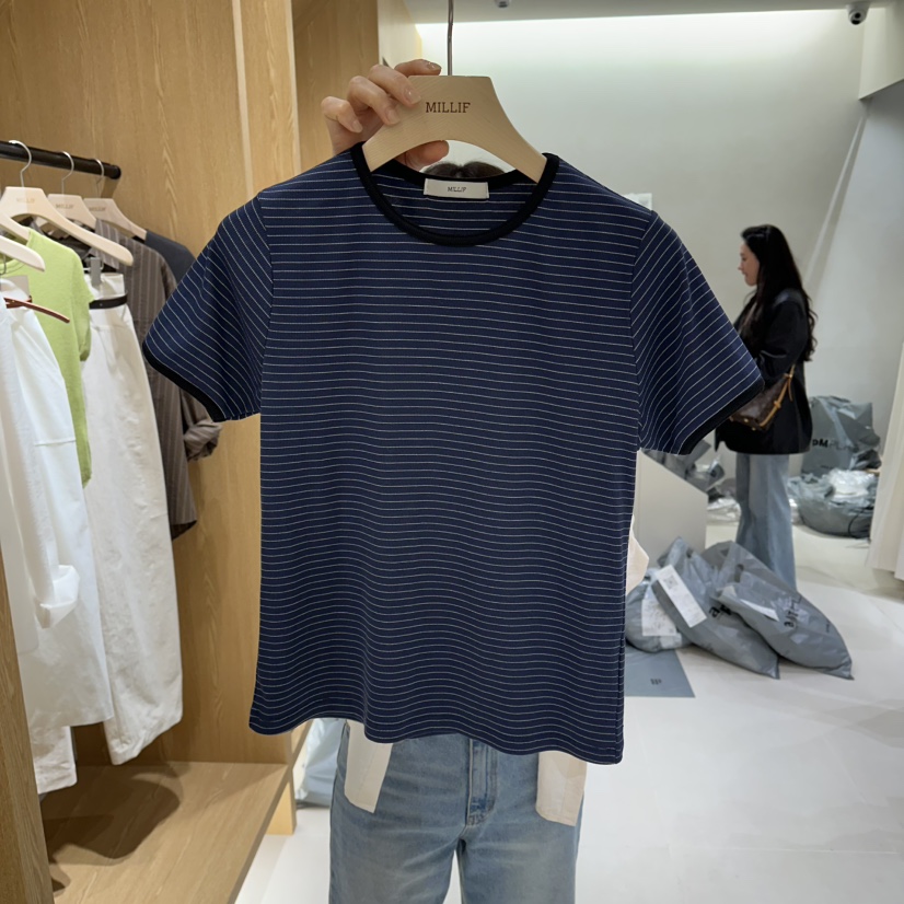 MILLIF韓國直郵女士新品推薦26春夏真品時尚休閑熱賣職業T恤MILLIFT恤圖色3