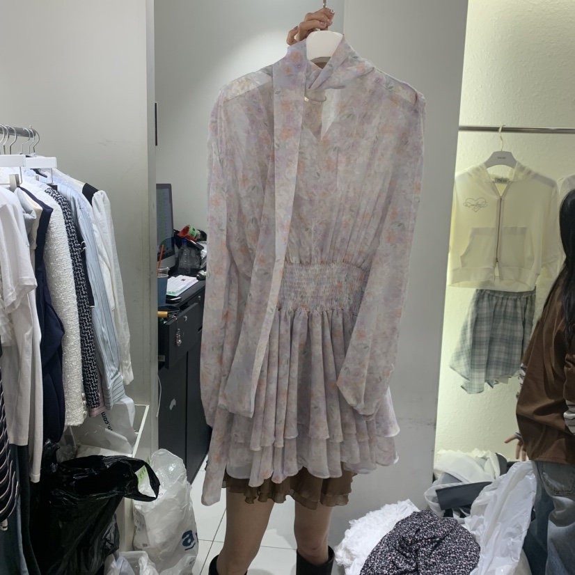 TYCHE韓國直郵女士新款時尚26春夏真品休閑推薦職業連衣裙TYCHE連衣裙