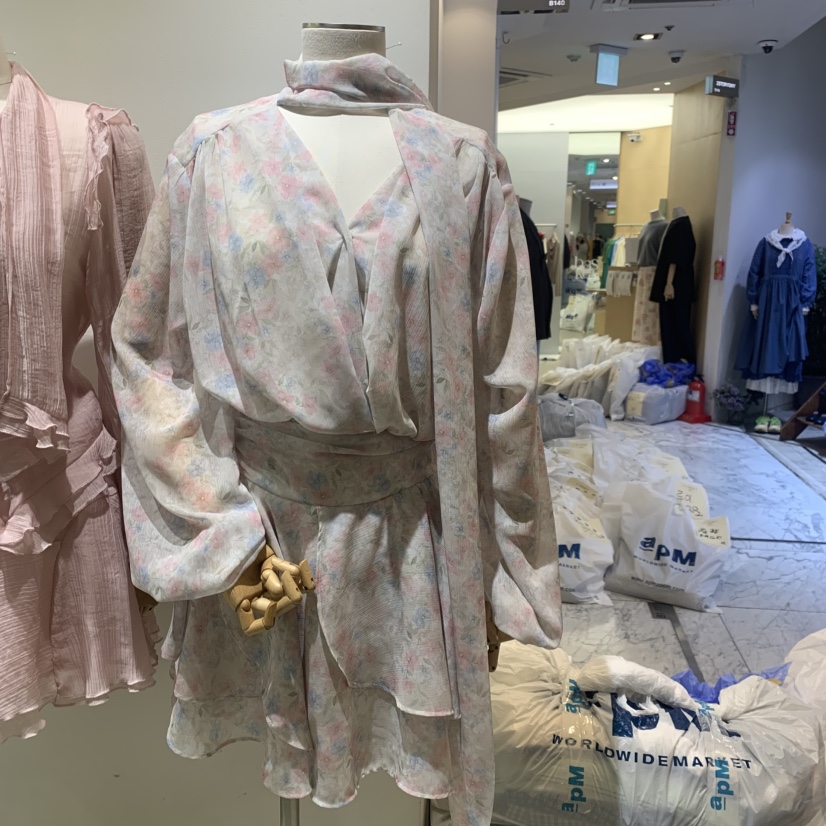 TYCHE韓國直郵女士新款時尚26春夏真品休閑推薦職業連衣裙TYCHE連衣裙圖色1