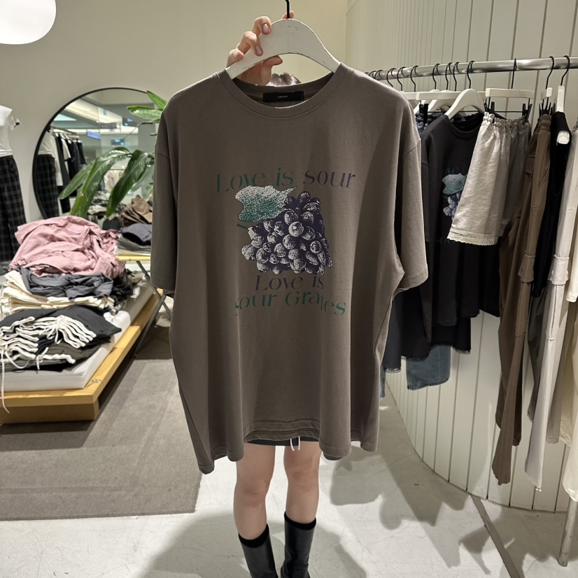 GRADE韓國代購女士新款真品職業人氣熱賣推薦時尚休閑T恤GRADET恤圖色1