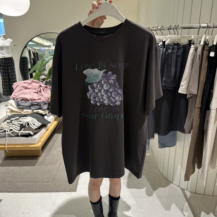 GRADE韓國代購女士新款真品職業人氣熱賣推薦時尚休閑T恤GRADET恤圖色2