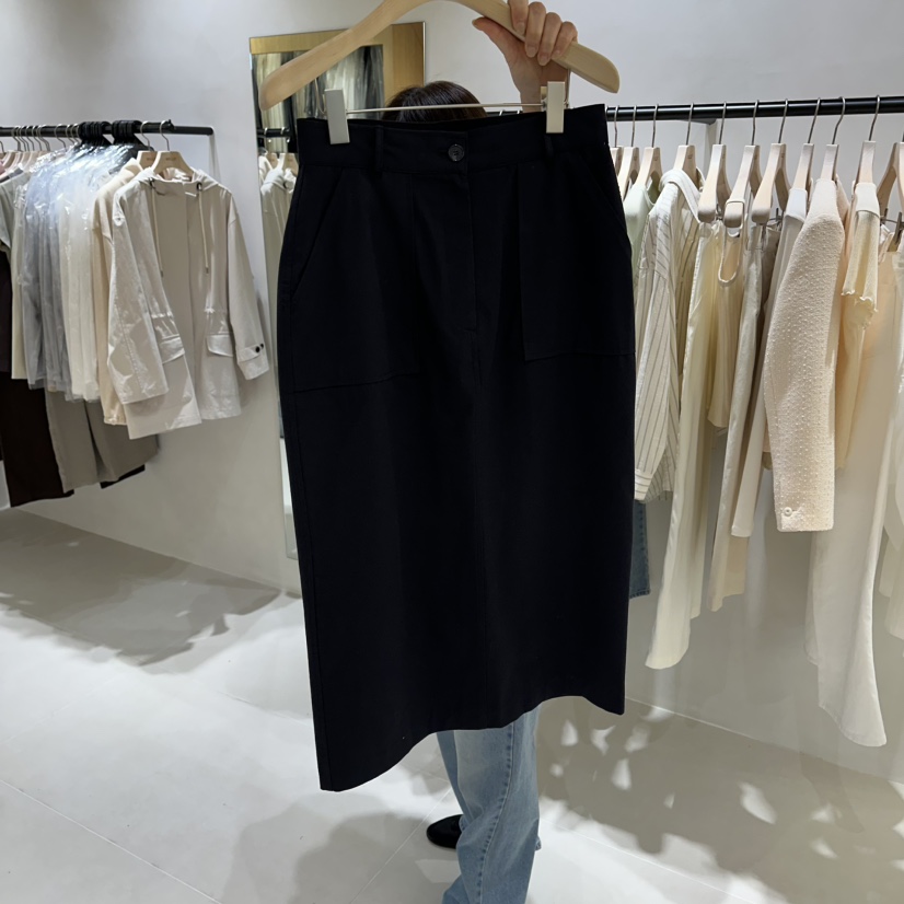 MILLIF韓國代購女士新品職業休閑26春夏真品長裙不含腰帶MILLIF長裙圖色3