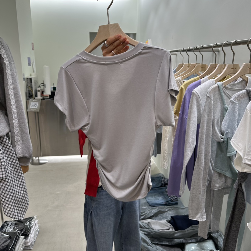 PART3韓國直郵女士新款時尚熱賣職業推薦人氣26春夏T恤褶皺Part.3T恤