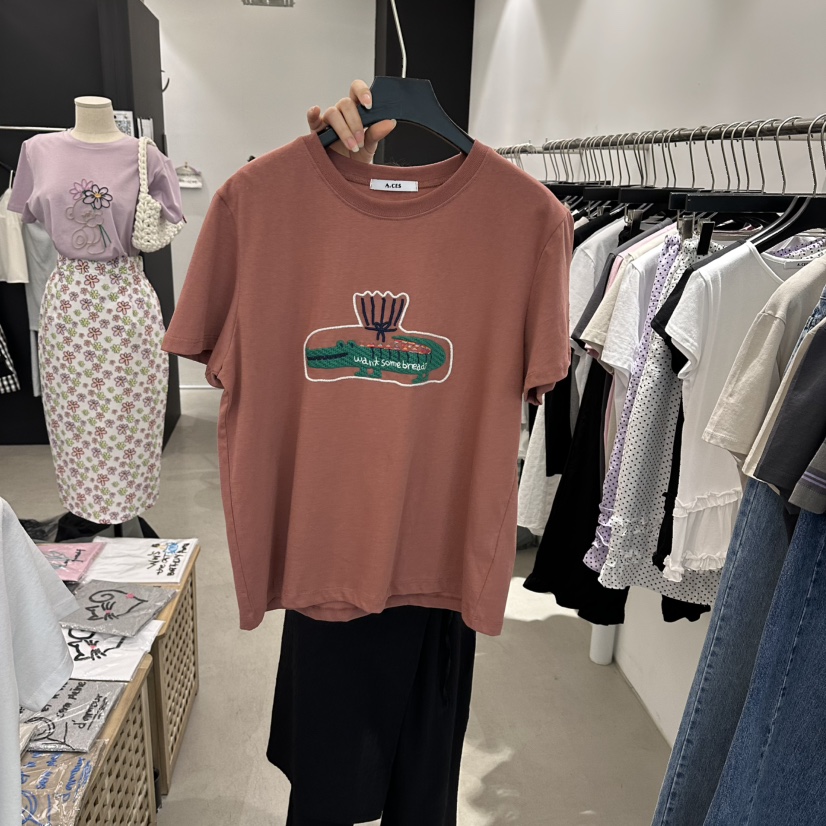 A.CES東大門實拍女裝新款職業時尚真品休閑推薦人氣26春夏T恤A.CEST恤圖色4