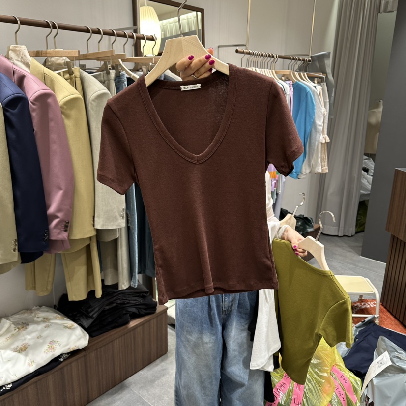 BABYTOUCH東大門代購女裝新款推薦熱賣人氣職業休閑時尚T恤BABYTOUCHT恤圖色2