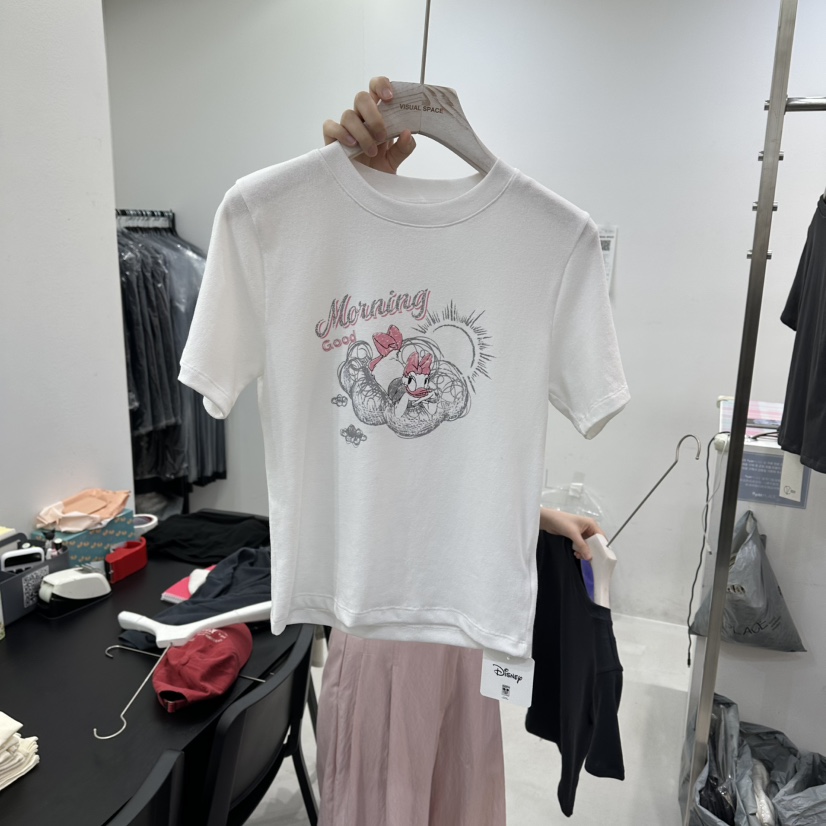 VISUAL SPACE/PAGE92/FLEISCHER東大門實拍女裝新品26春夏T恤VISUAL SPACE/PAGE92/FLEISCHERT恤圖色1