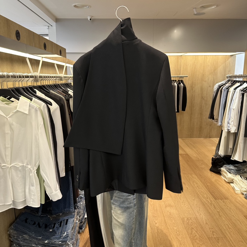 LEFANCY韓國代購女裝新款人氣26春夏推薦職業真品夾克含圍巾LEFANCY夾克