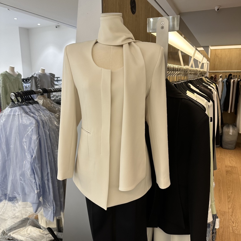 LEFANCY韓國代購女裝新款人氣26春夏推薦職業真品夾克含圍巾LEFANCY夾克圖色1