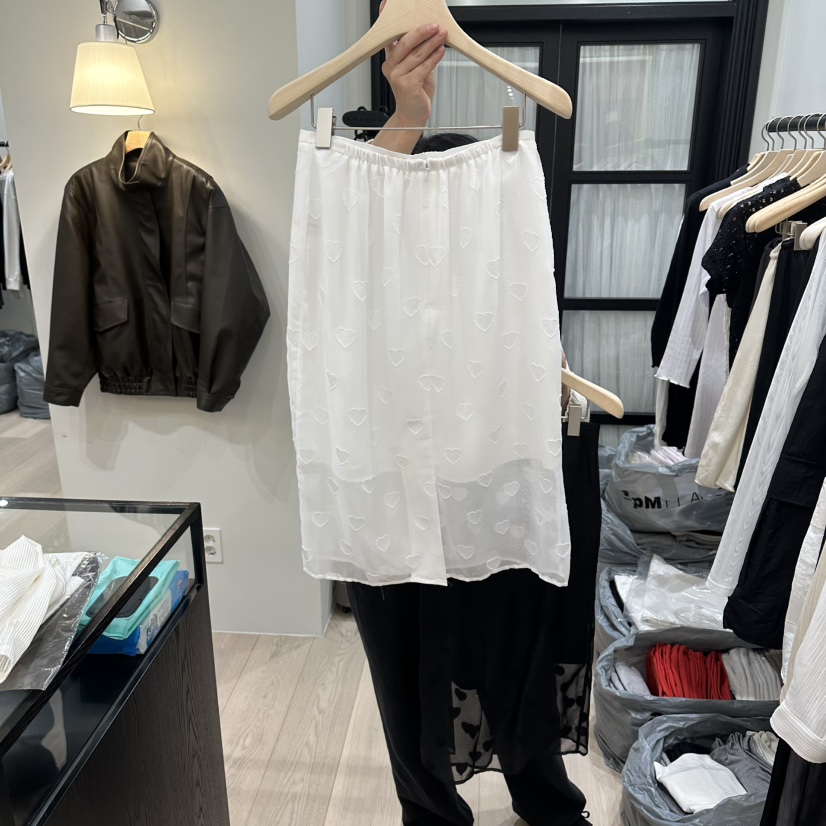 NOTTINGHAM/AVECNOUS/MODEST東大門代購女士新品職業長裙蕾絲NOTTINGHAM/AVECNOUS/MODEST長裙