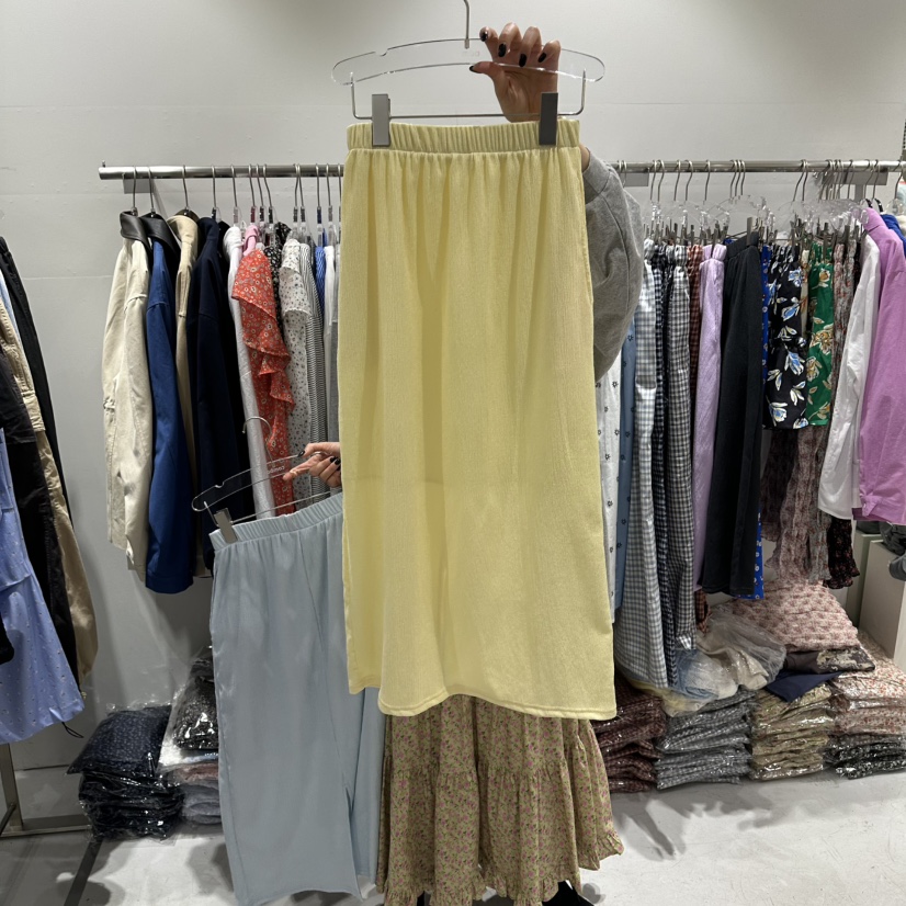 COMBO東大門直郵女士新款26春夏時尚人氣熱賣真品長裙褶裥COM_BO長裙圖色2