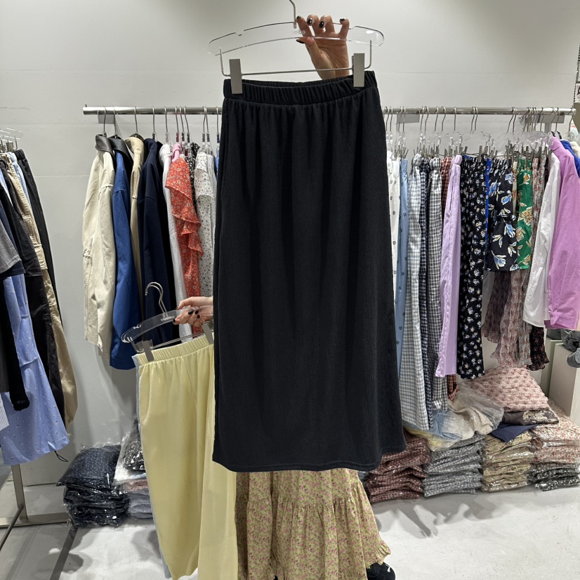 COMBO東大門直郵女士新款26春夏時尚人氣熱賣真品長裙褶裥COM_BO長裙圖色4