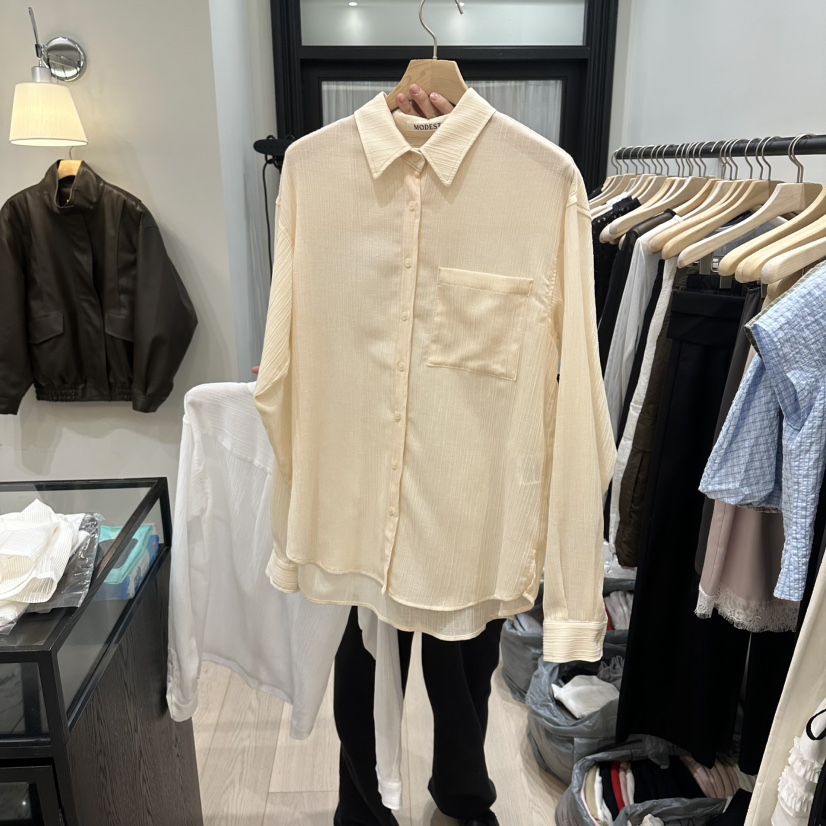 NOTTINGHAM/AVECNOUS/MODEST東大門實拍女士新品時尚襯衫蕾絲衫NOTTINGHAM/AVECNOUS/MODEST襯衫/蕾絲衫圖色2