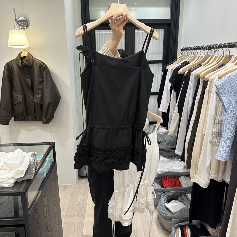 NOTTINGHAM/AVECNOUS/MODEST韓國代購女士新品真品連衣裙荷葉邊NOTTINGHAM/AVECNOUS/MODEST連衣裙