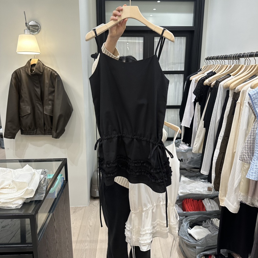 NOTTINGHAM/AVECNOUS/MODEST韓國代購女士新品真品連衣裙荷葉邊NOTTINGHAM/AVECNOUS/MODEST連衣裙圖色2