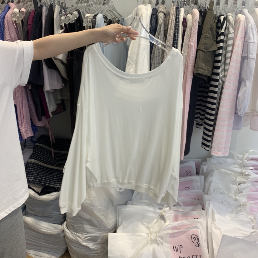 RIVEROOM東大門直郵女士新品人氣26春夏真品職業時尚長袖T恤RIVEROOM長袖T恤