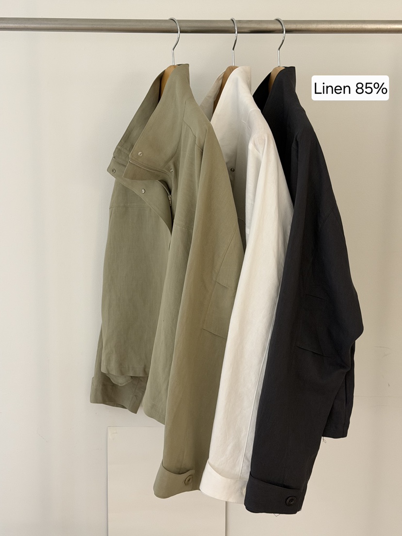 COMETE東大門實拍女裝新款推薦熱賣人氣26春夏職業夾克亞麻COMETE夾克