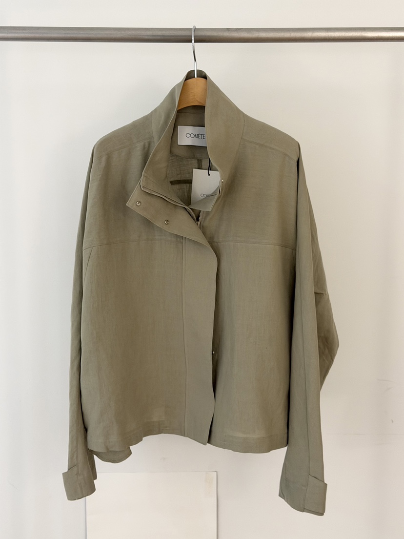 COMETE東大門實拍女裝新款推薦熱賣人氣26春夏職業夾克亞麻COMETE夾克圖色2