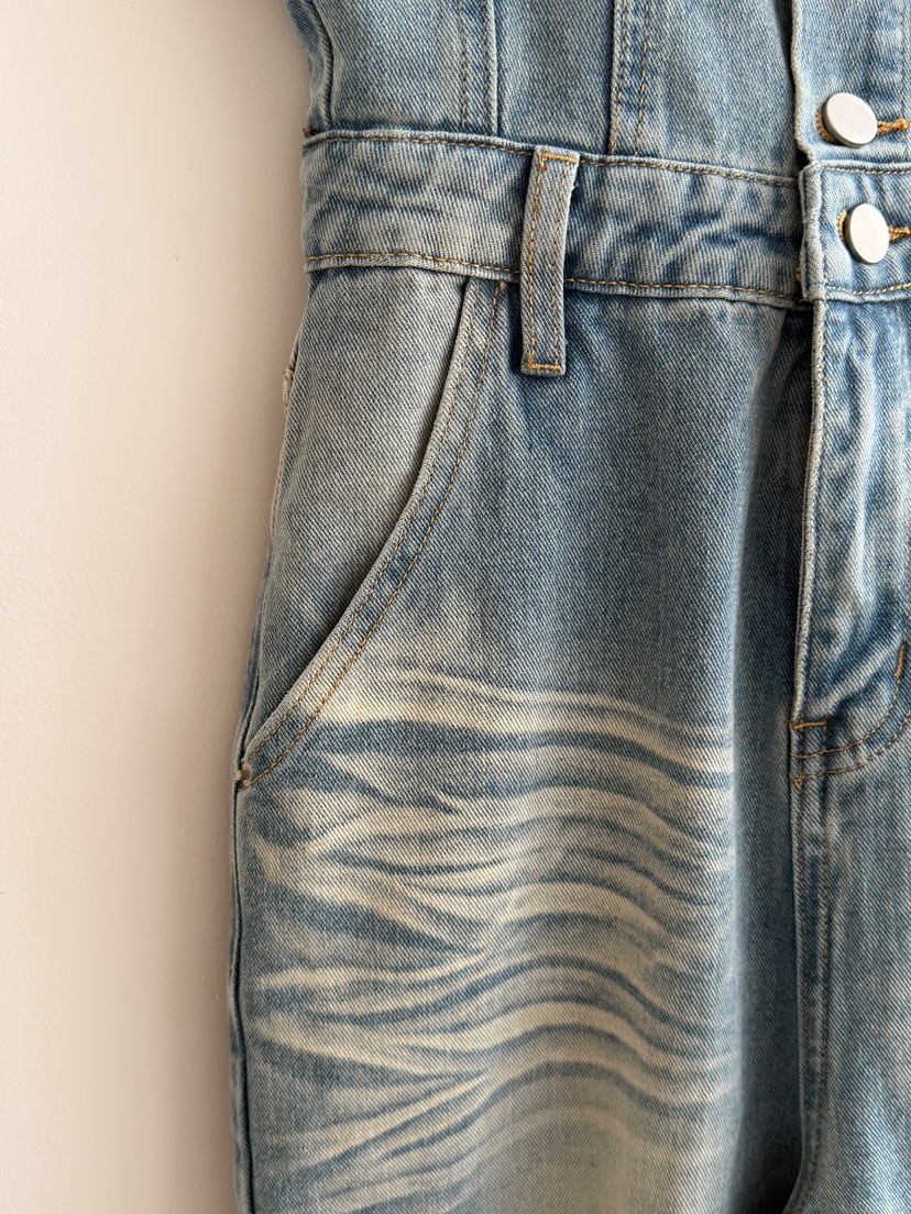 JOURNEY韓國代購女士新品職業人氣時尚休閑背帶褲水洗牛仔布JOURNEY背帶褲