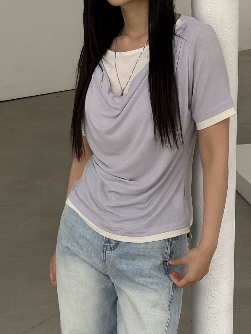 Verbena東大門實拍女士新品真品人氣休閑時尚職業26春夏T恤VerbenaT恤