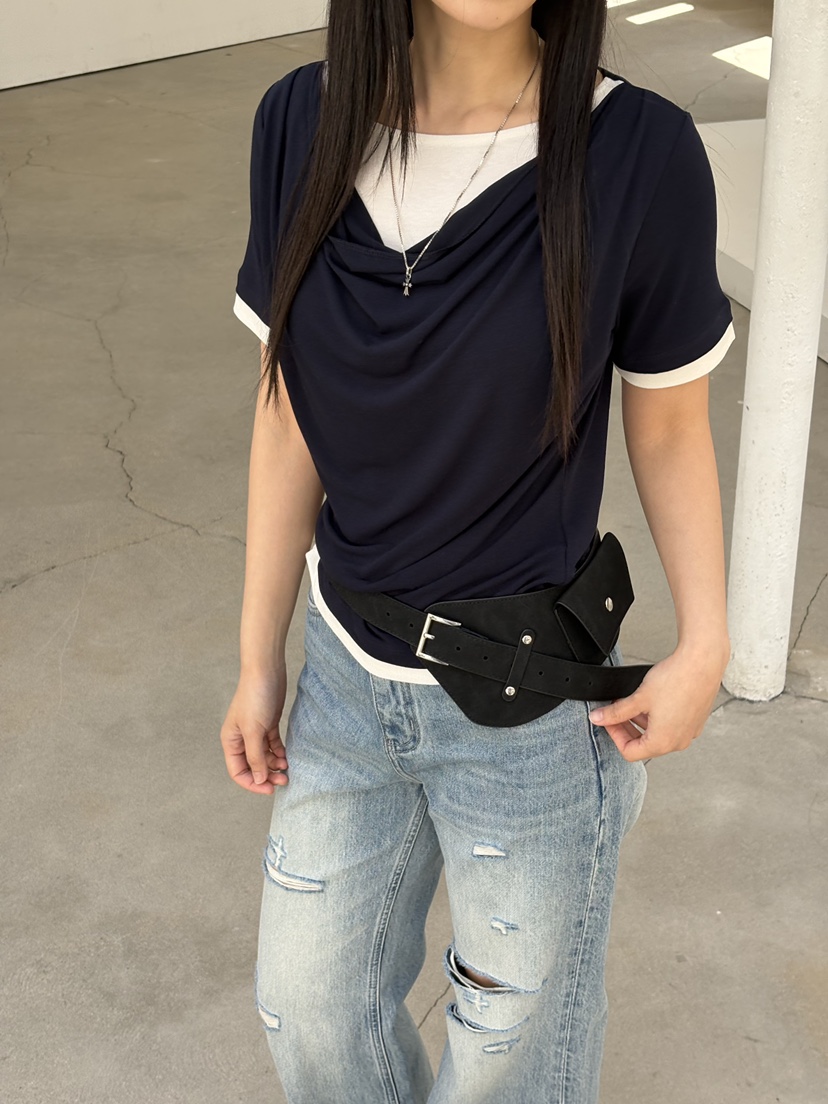 Verbena東大門實拍女士新品真品人氣休閑時尚職業26春夏T恤VerbenaT恤