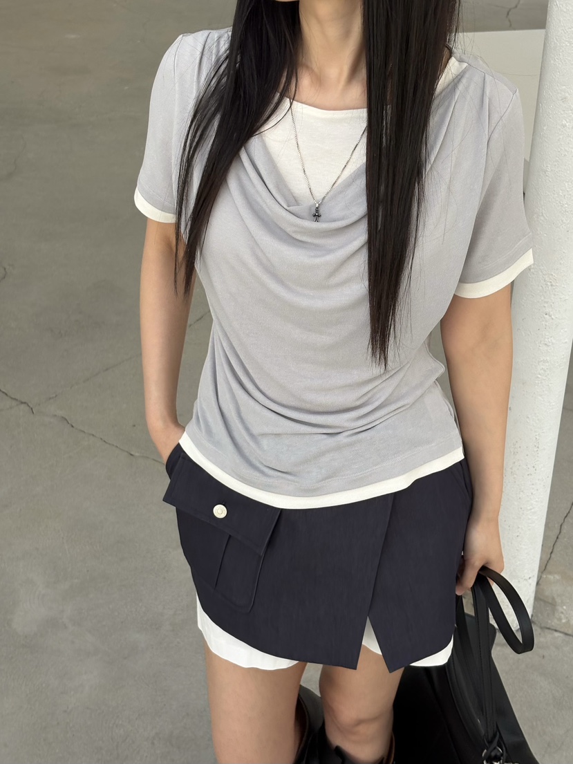 Verbena東大門實拍女士新品真品人氣休閑時尚職業26春夏T恤VerbenaT恤