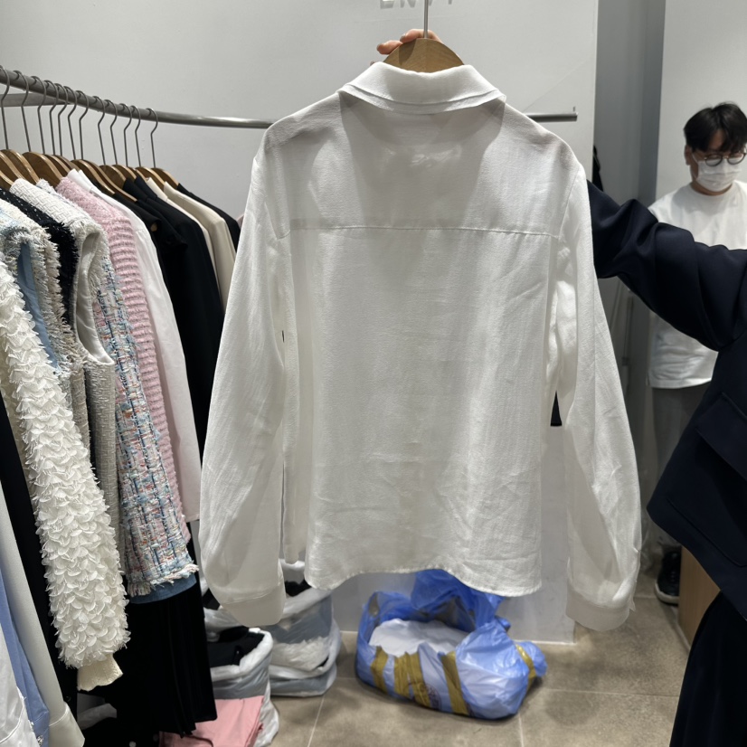 ENVY韓國直郵女裝新品26春夏職業推薦真品時尚襯衫蕾絲衫ENVY襯衫/蕾絲衫