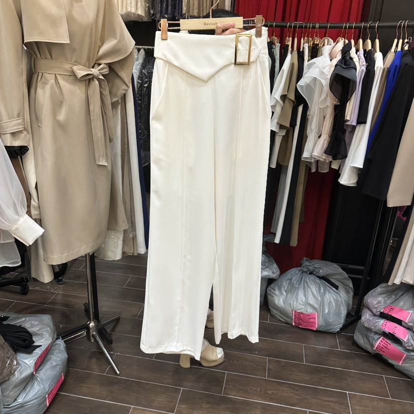 HERISH東大門實拍女士新款職業26春夏熱賣時尚真品休閑褲Herish休閑褲圖色2白色