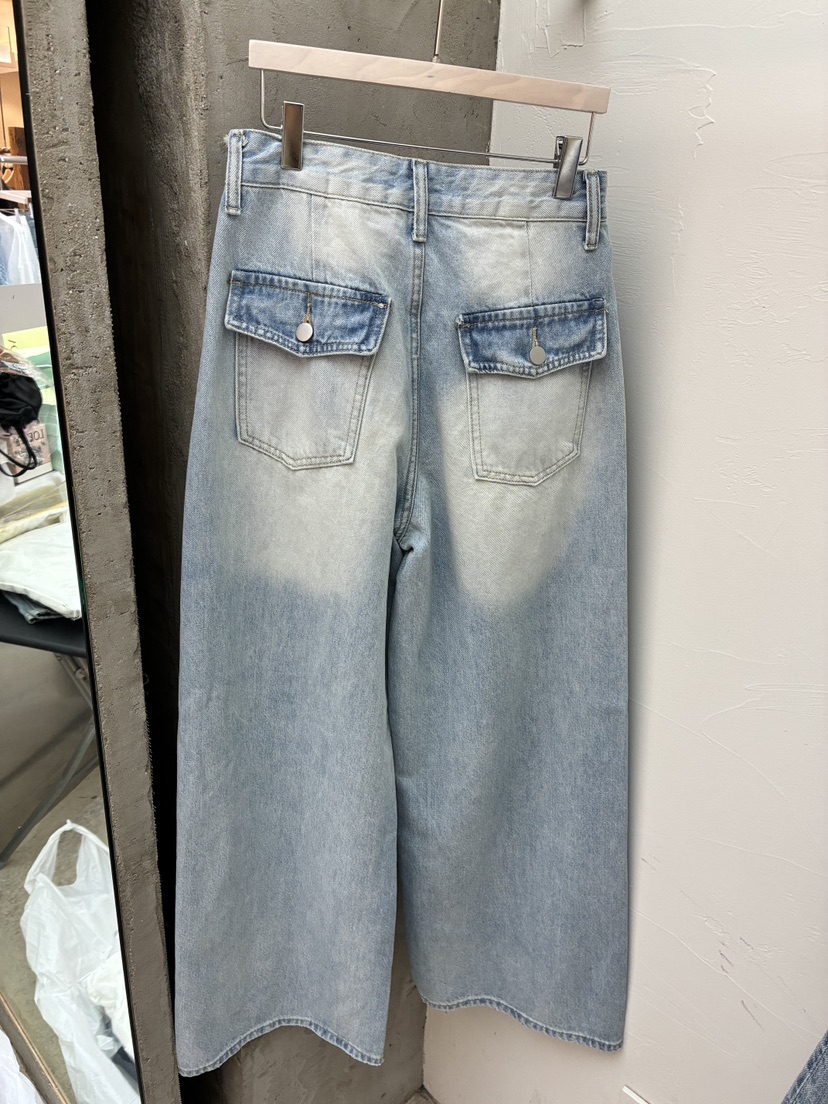 Verbena東大門代購女裝新品熱賣真品推薦人氣牛仔褲闊腿褲Verbena牛仔褲