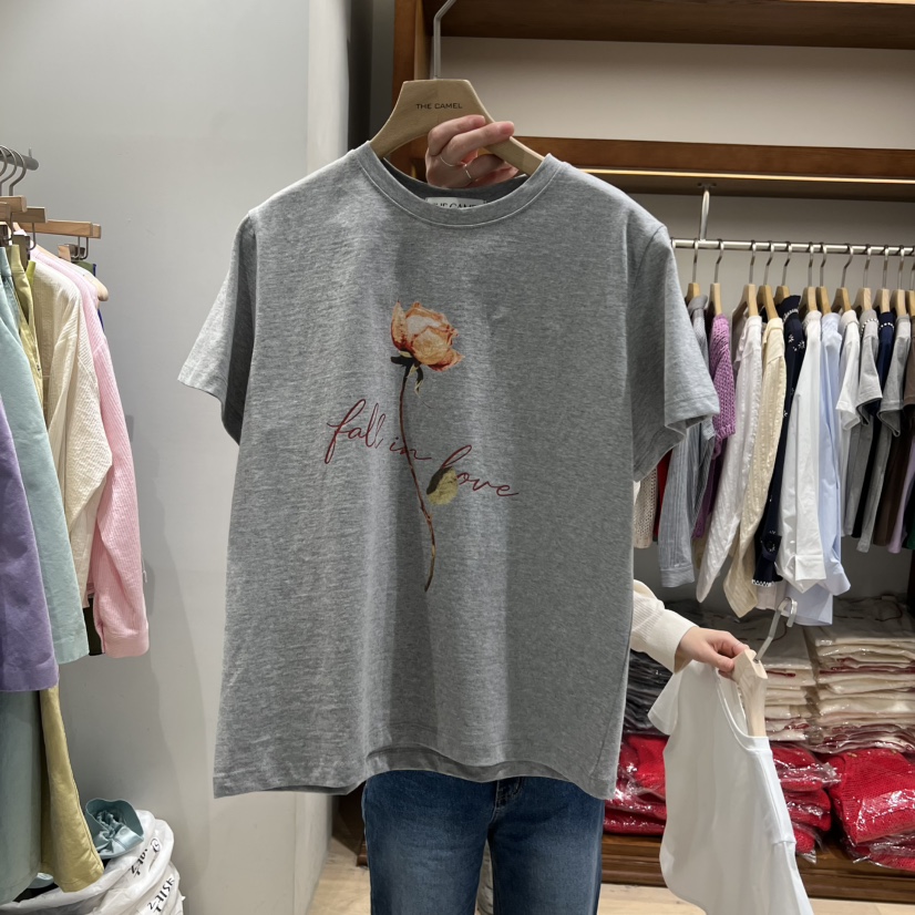 THE CAMEL東大門直郵女裝新品26春夏T恤the came_l 家T恤圖色2