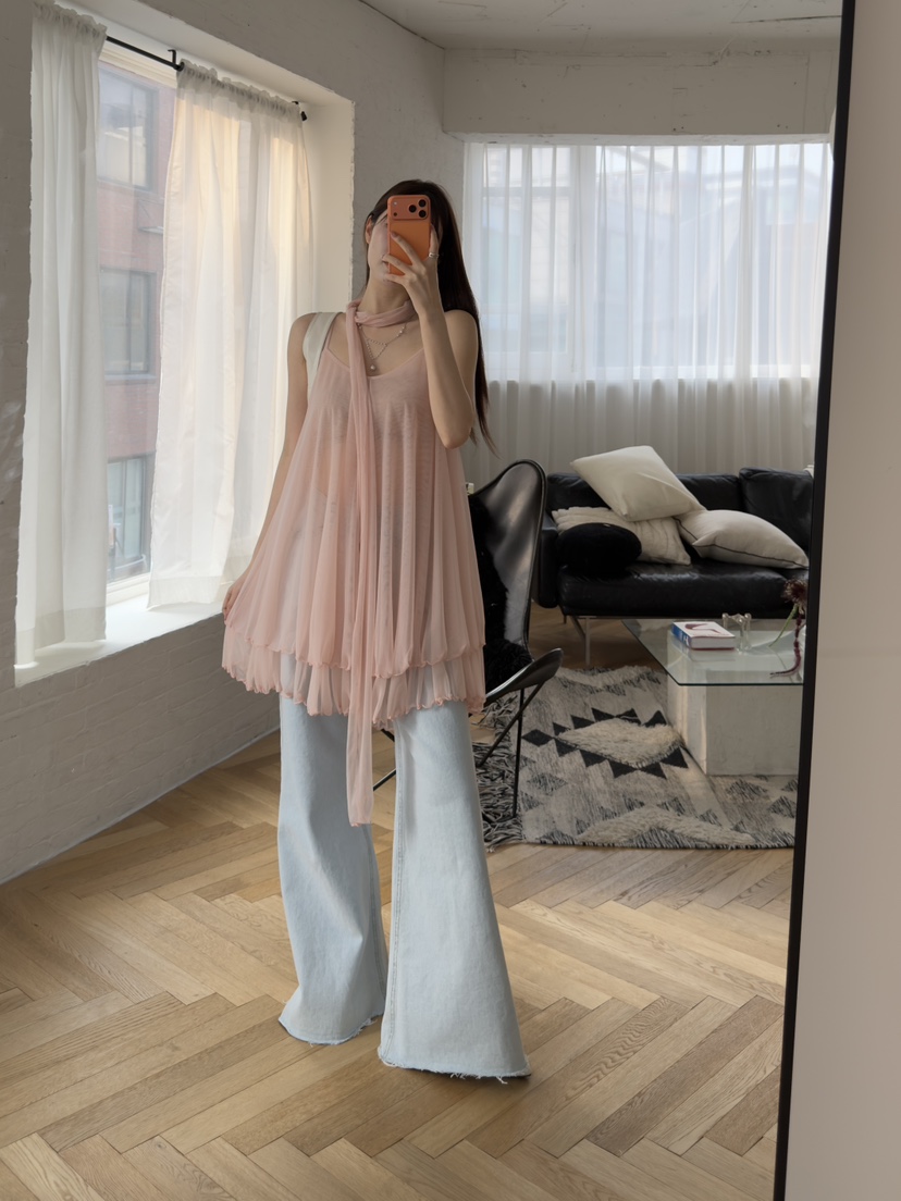 JOURNEY東大門直郵女裝新品職業時尚人氣26春夏吊帶背心含圍巾JOURNEY吊帶/背心