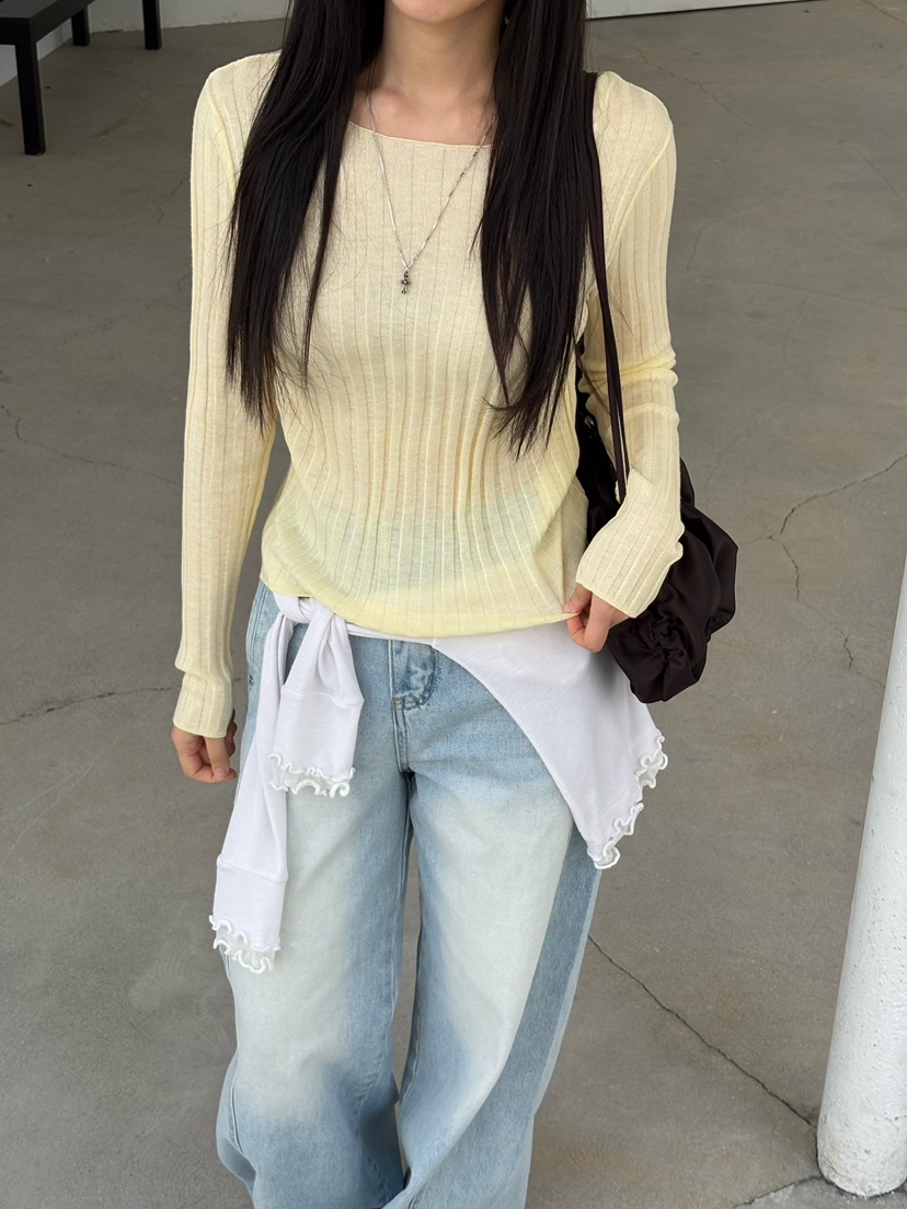 Verbena韓國代購女士新款職業休閑人氣熱賣真品針織衫羅紋Verbena針織衫