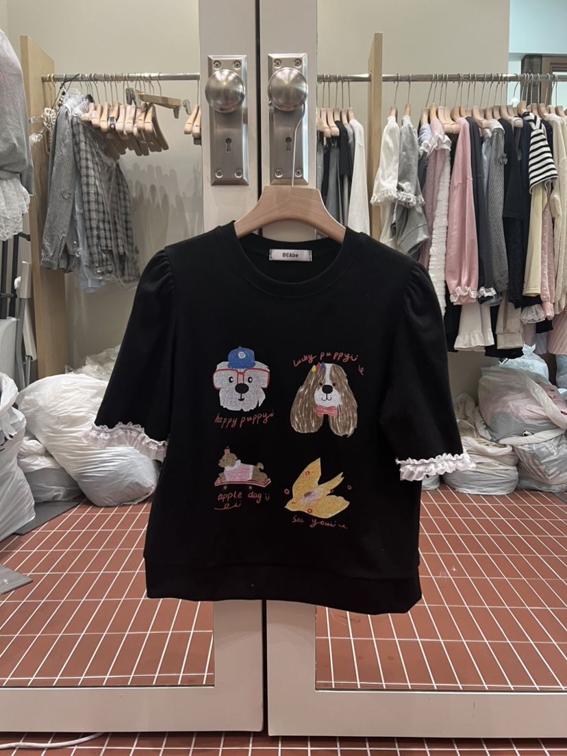 BE&amp;BE韓國直郵女裝新品時尚推薦職業休閑人氣熱賣T恤BE&beT恤圖色3