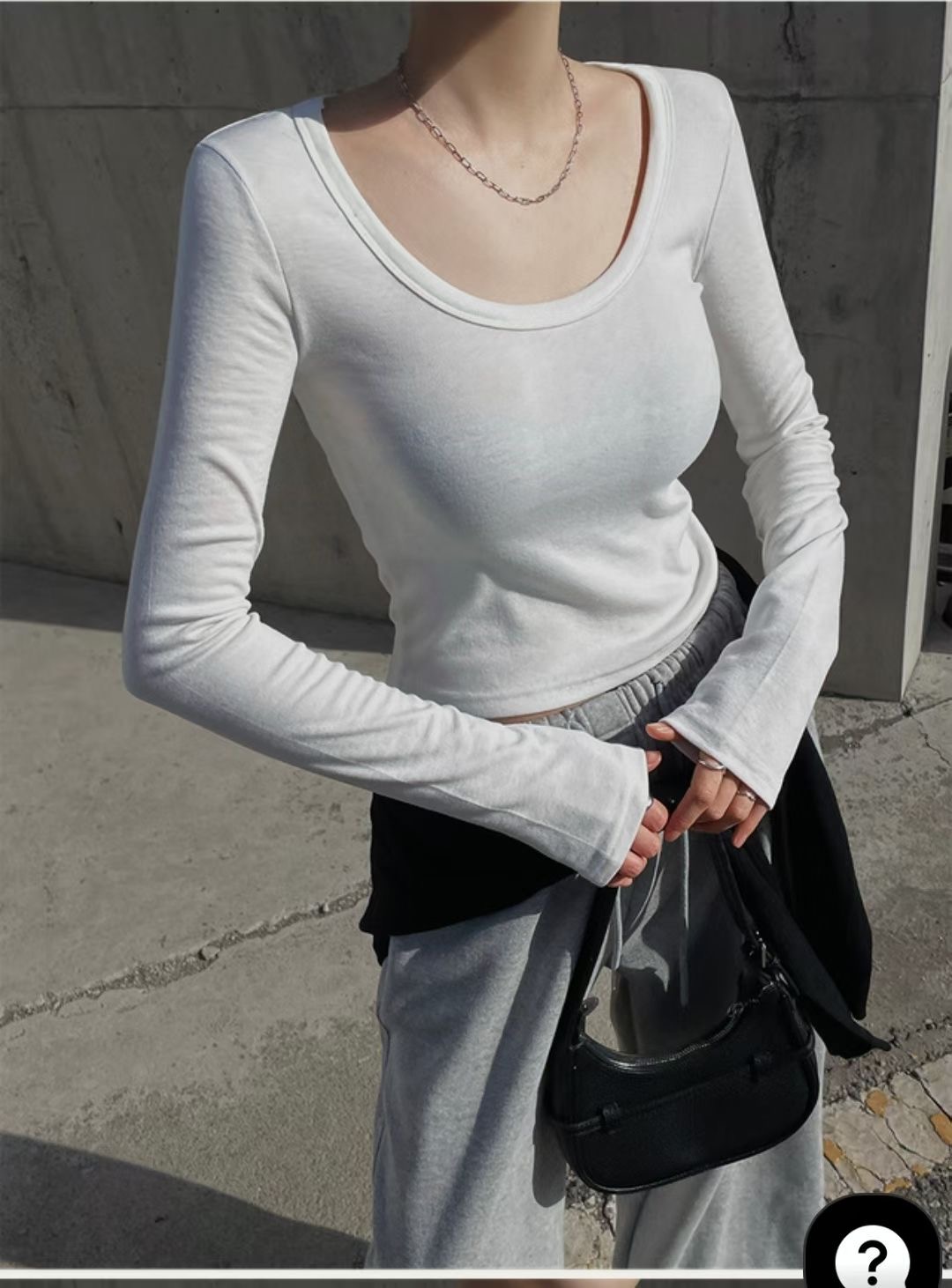 BUSTLING韓國東大門直郵女裝新款時尚26春夏職業熱賣長袖T恤BUSTLING長袖T恤圖色1