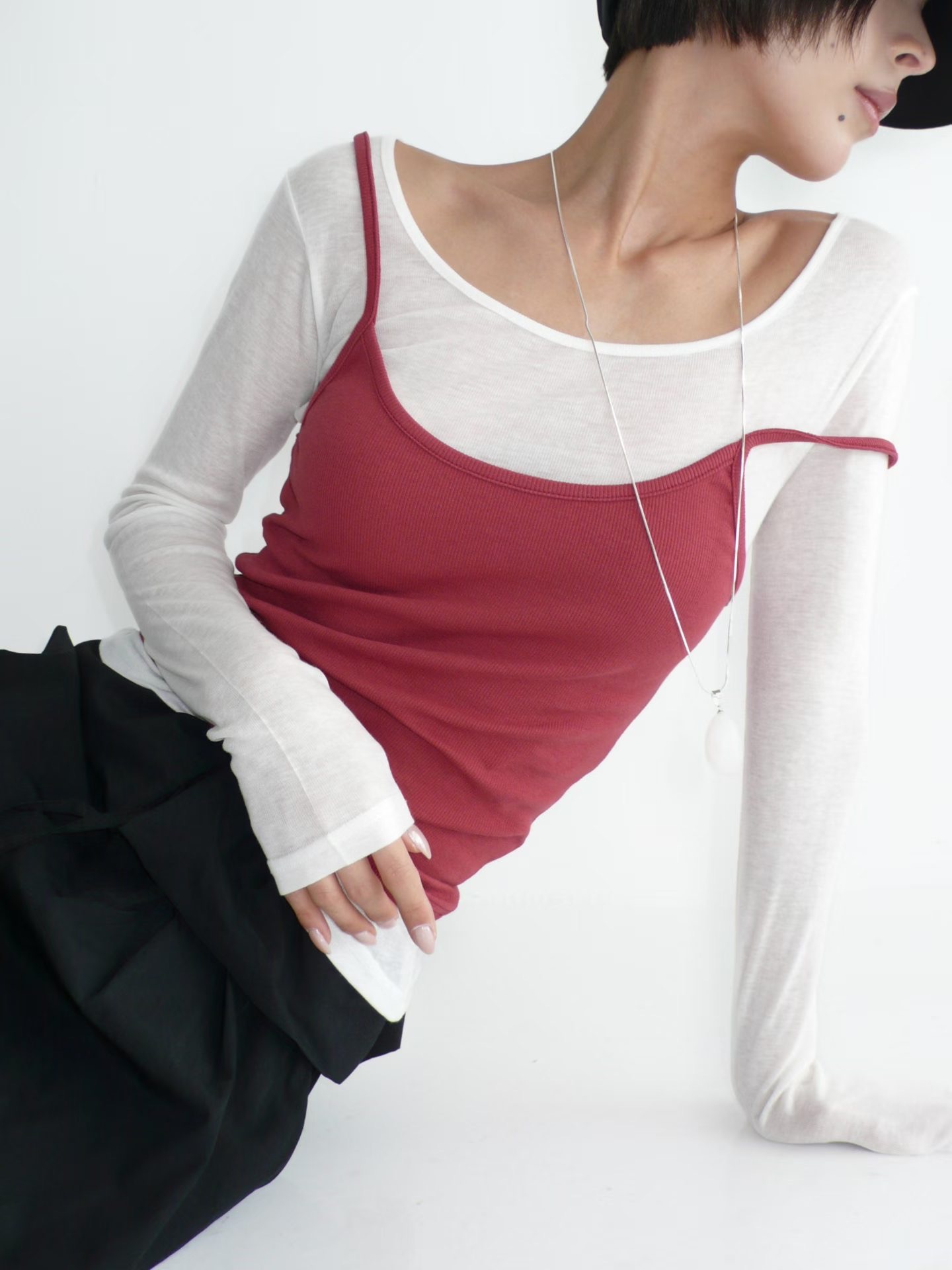 BUSTLING韓國東大門直郵女裝新款26春夏休閑熱賣吊帶背心BUSTLING吊帶/背心