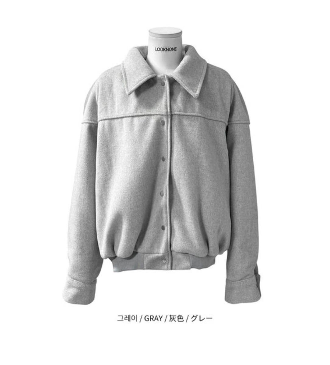 BUSTLING韓國代購女裝新款職業休閑推薦人氣熱賣夾克羊毛BUSTLING夾克圖色2