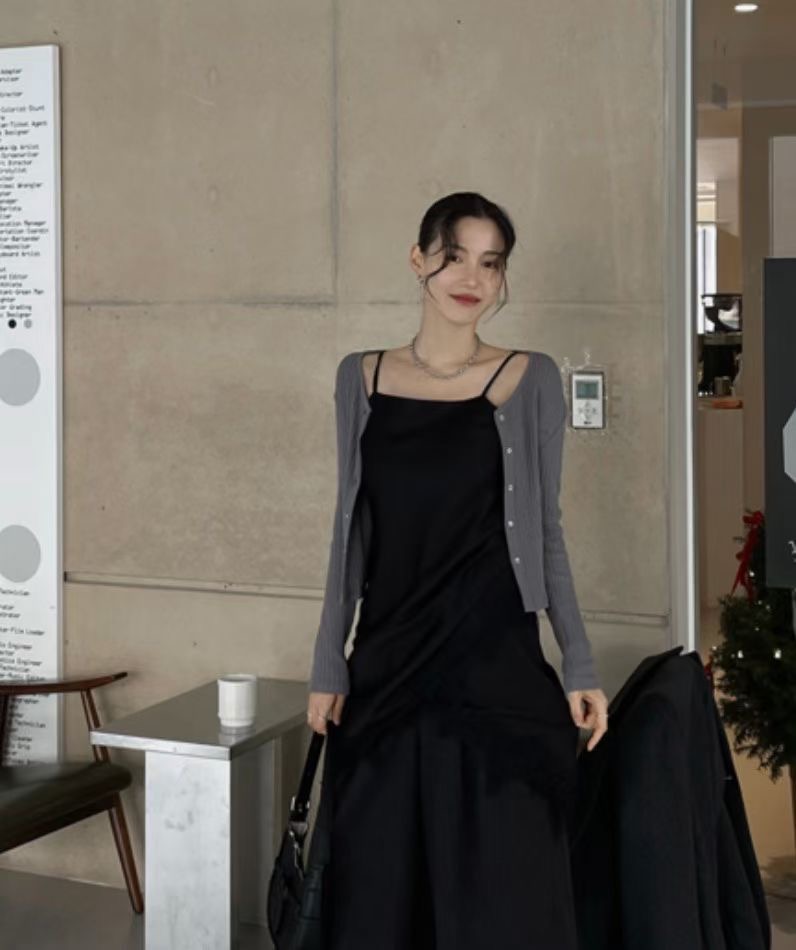 BUSTLING韓國代購女士新款人氣職業推薦熱賣針織衫開衫羅紋BUSTLING針織衫