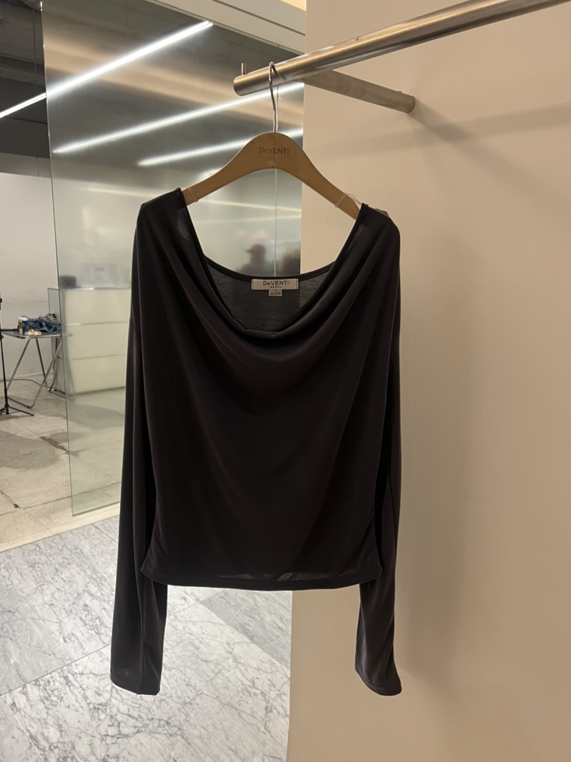 DE VENTI韓國東大門代購女士新款休閑職業熱賣人氣長袖T恤DE VENTI長袖T恤圖色1