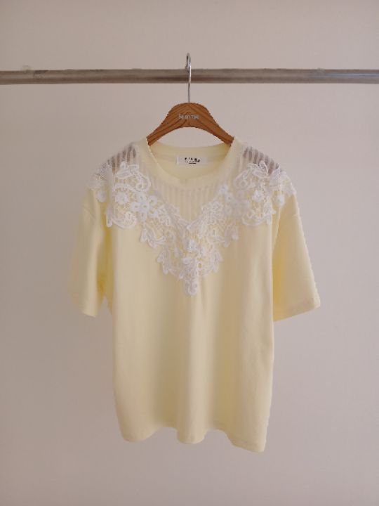 FEMME韓國直郵實拍女裝新品熱賣休閑職業時尚推薦人氣T恤FEMMET恤圖色2