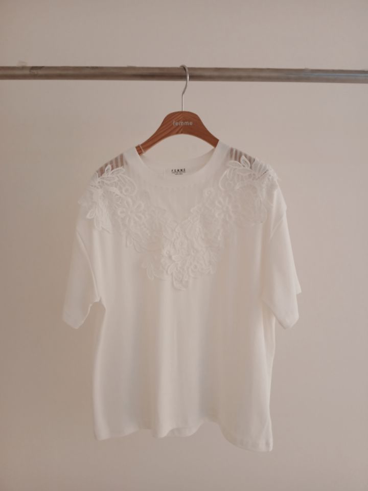 FEMME韓國直郵實拍女裝新品熱賣休閑職業時尚推薦人氣T恤FEMMET恤圖色3