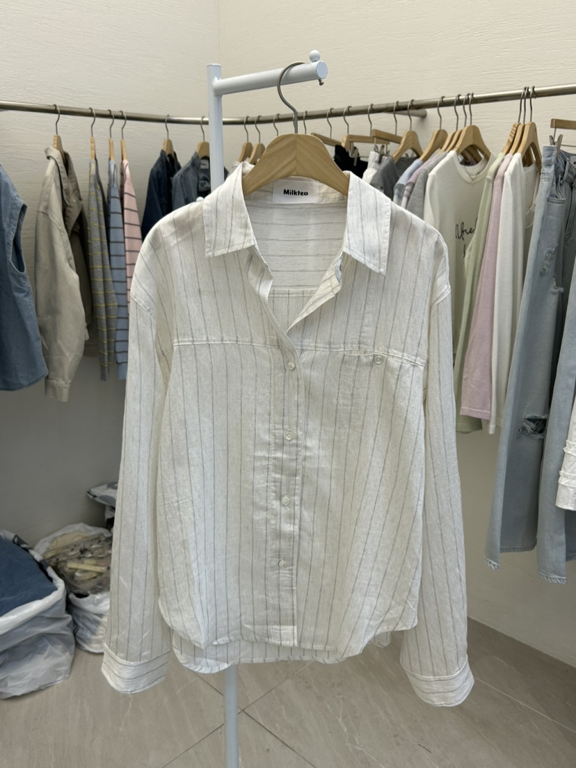 MILK TEA韓國直郵女士新品時尚26春夏人氣熱賣襯衫蕾絲衫MILK TEA襯衫/蕾絲衫圖色1