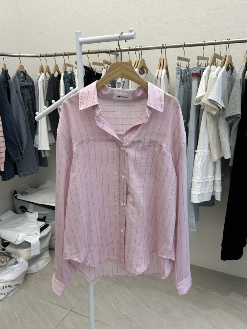 MILK TEA韓國直郵女士新品時尚26春夏人氣熱賣襯衫蕾絲衫MILK TEA襯衫/蕾絲衫圖色2