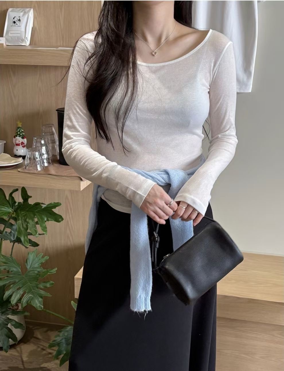 BUSTLING韓國直郵女士新款人氣推薦時尚26春夏熱賣長袖T恤BUSTLING長袖T恤