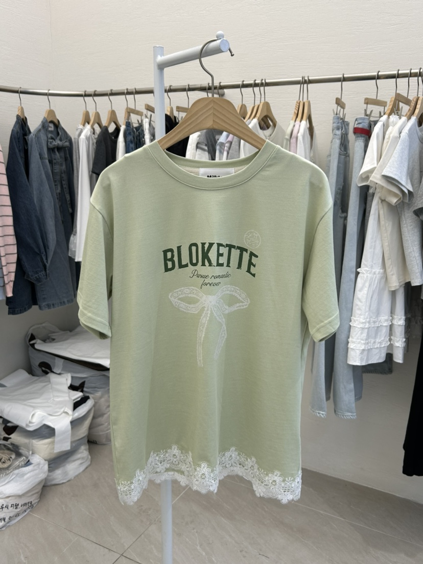 MILK TEA韓國直郵女裝新款休閑職業人氣推薦26春夏熱賣T恤MILK TEAT恤圖色2