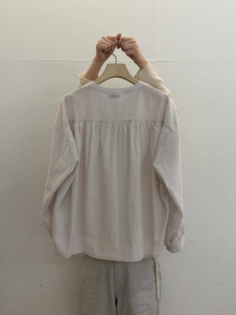 TAUPE韓國直郵實拍女裝新款推薦26春夏休閑職業襯衫蕾絲衫棉TAUPE襯衫/蕾絲衫